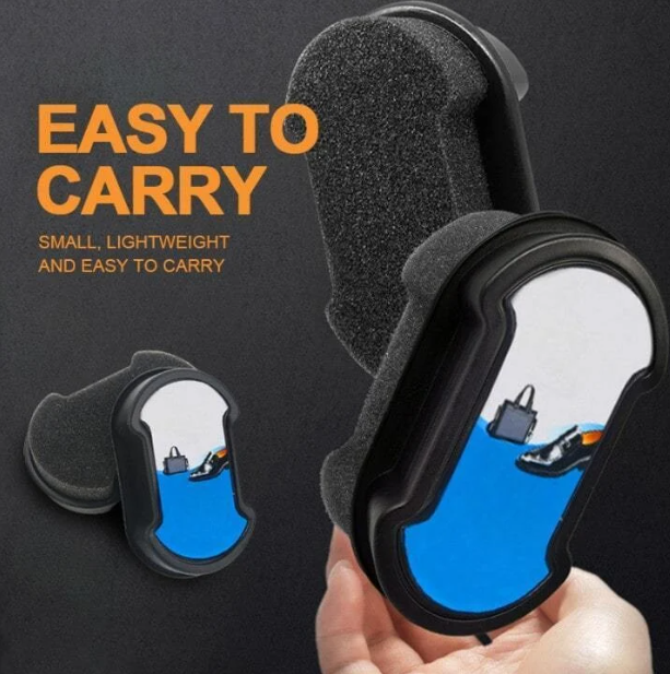 Double sided shoe cleaner polish
