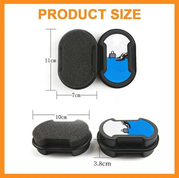 Double sided shoe cleaner polish