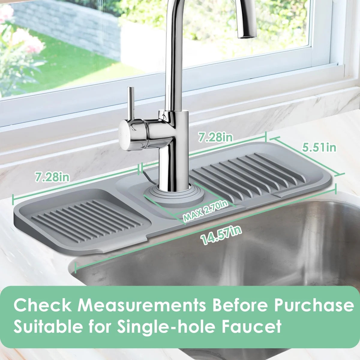 Kitchen Sink Silicone Splash Guard