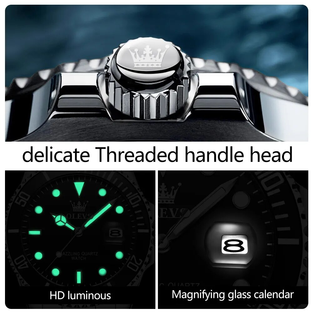 OLEVS Men's Sports Dive Watch