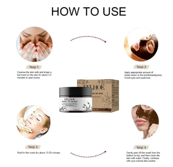 Korean Pro-Herbal Refining Peel-Off Facial Mask