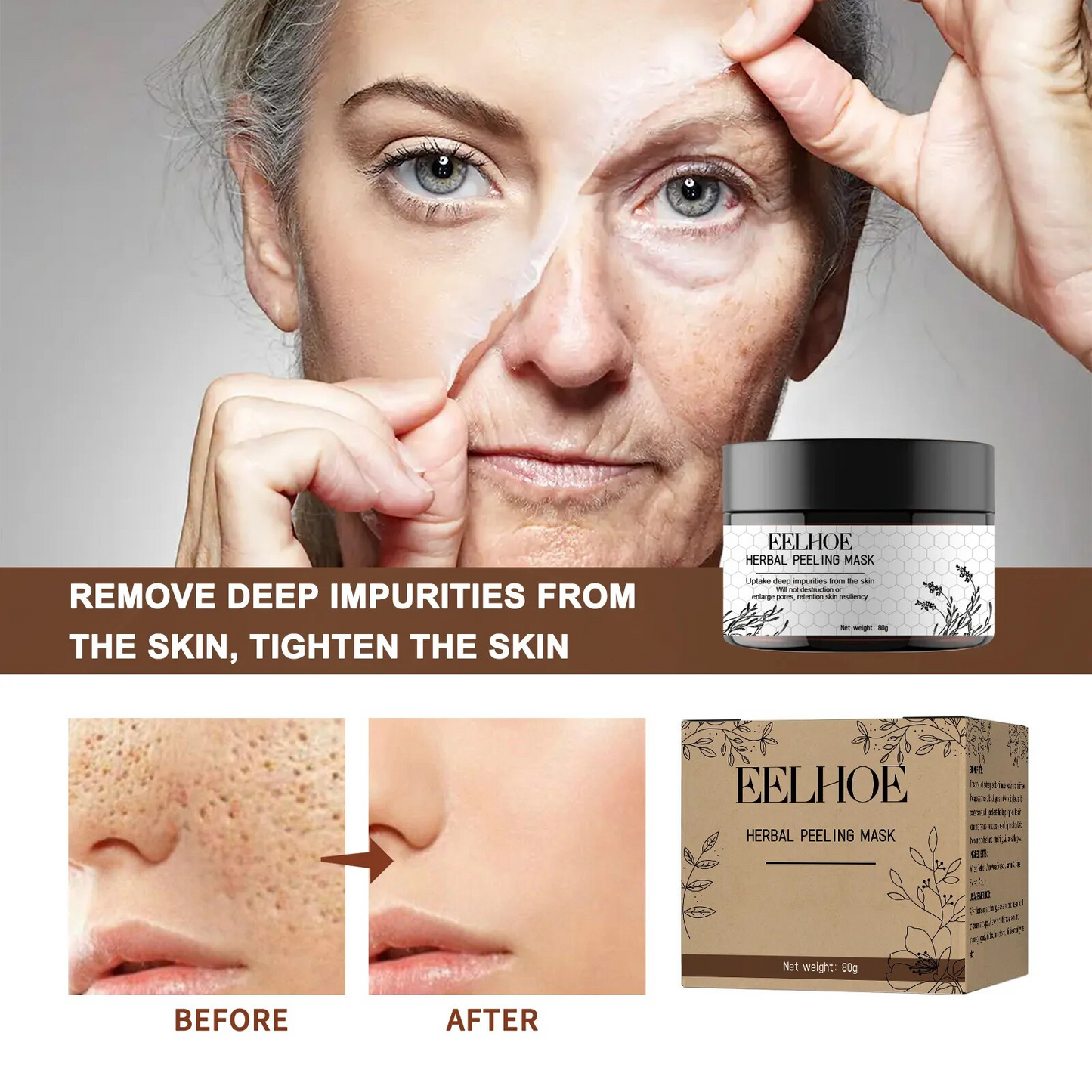 Korean Pro-Herbal Refining Peel-Off Facial Mask