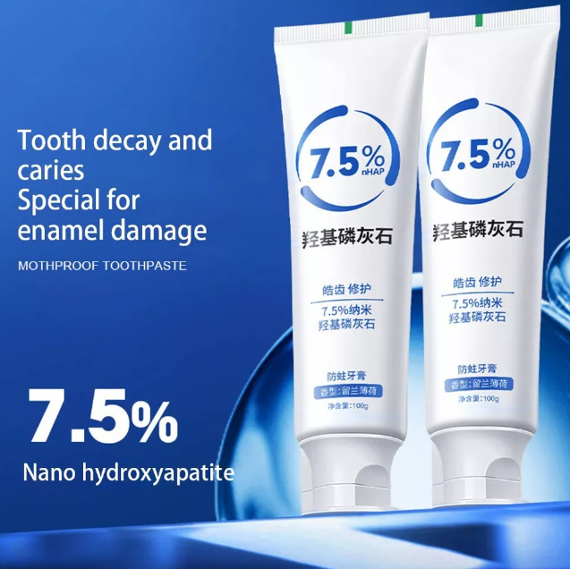 Fluoride-Free Hydroxyapatite Toothpaste