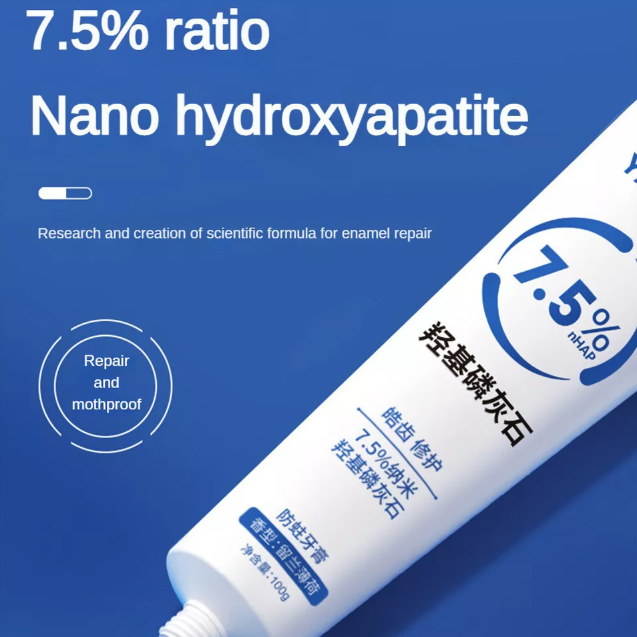 Fluoride-Free Hydroxyapatite Toothpaste