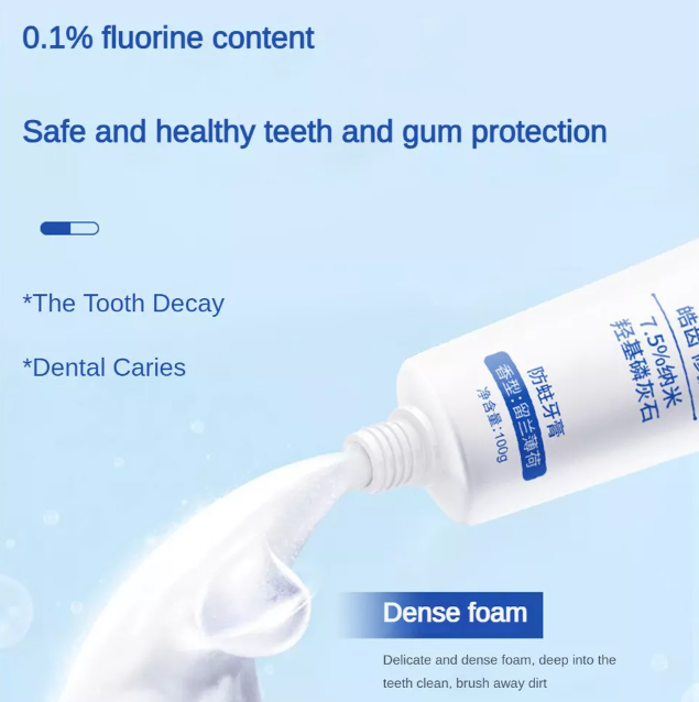 Fluoride-Free Hydroxyapatite Toothpaste