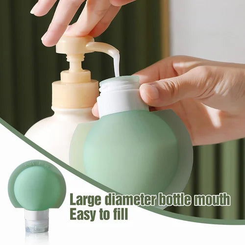 Wide-Mouth Portable Travel Bottles - Set of 3 pieces